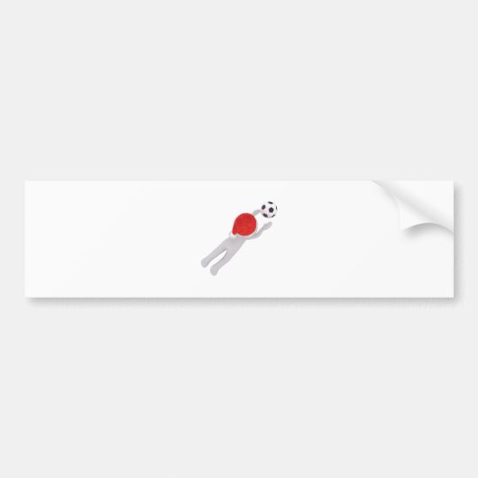 voetbalklaus bumpersticker (Voorkant)