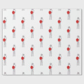 voetbalklaus cadeaupapier (Vlak)