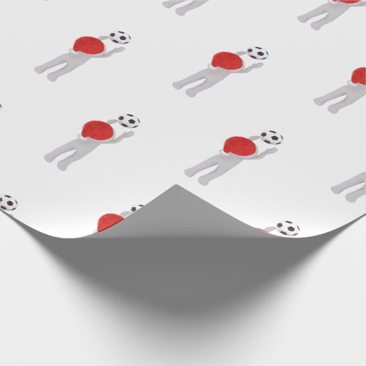 voetbalklaus cadeaupapier (Hoek)