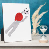 voetbalklaus fotoplaat (Zijkant)