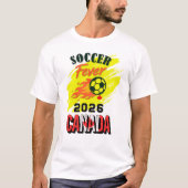 Voetbalkoorts 2026 Canada Fan Gear Limited Edition T-shirt (Voorkant)