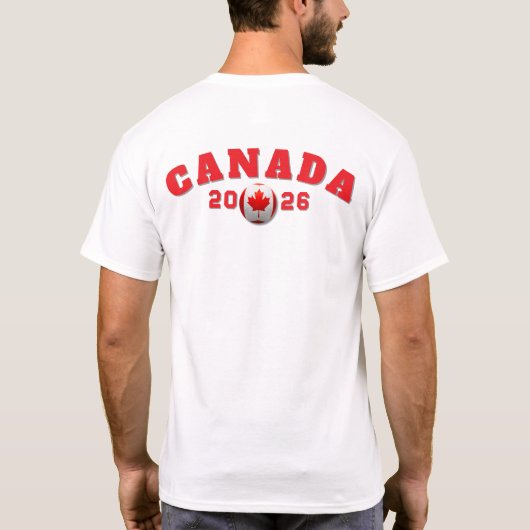 Voetbalkoorts 2026 Canada Fan Gear Limited Edition T-shirt (Achterkant)
