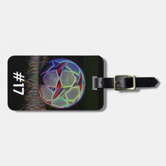 Voetbalkraag, Label tas Bagagelabel (Voorkant horizontaal)