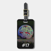 Voetbalkraag, Label tas Bagagelabel (Voorkant verticaal)