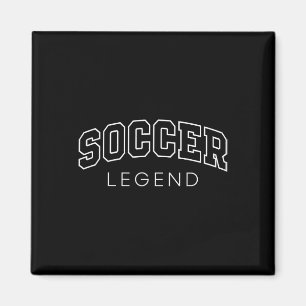 Voetball Legende Grappige Atletische Letter Teamsp Magneet