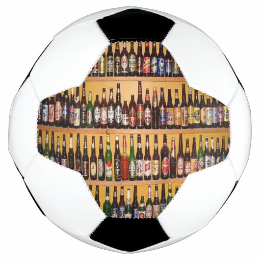 Voetballen bierflesjes (Voorkant)