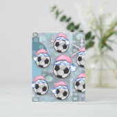 VOETBALLEN BRIEFKAART (Staand voorkant)