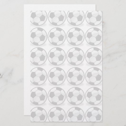 Voetballen Briefpapier (Voorkant / Achterkant)