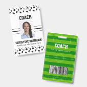 Voetballen busbadge badge (Voor- en achterkant)