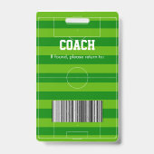 Voetballen busbadge badge (Achterkant)