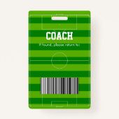 Voetballen busbadge badge (Achterkant)