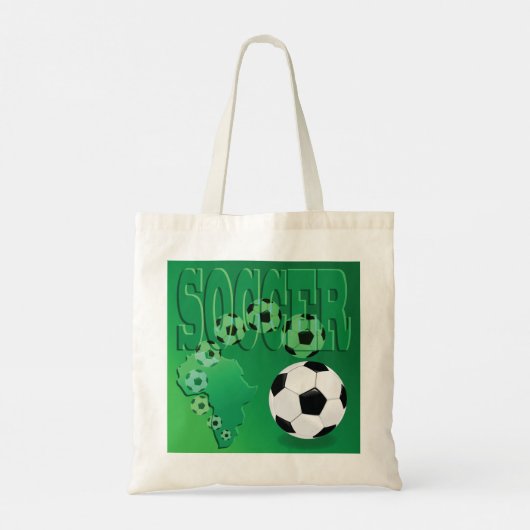 Voetballen Canvas tas (Achterkant)