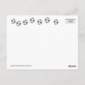 Voetballen-Dank u Briefkaart (Achterkant)