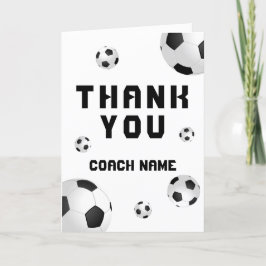 Voetballen Dank u Coach Kaart