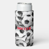 Voetballen Design Seltzer Koelbox Blikjeskoeler (Seltzer Achterkant)