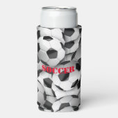 Voetballen Design Seltzer Koelbox Blikjeskoeler (Seltzer Voorkant)