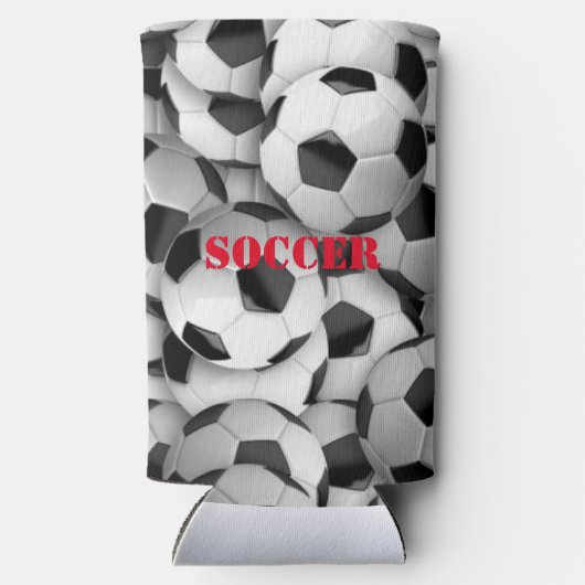 Voetballen Design Seltzer Koelbox Blikjeskoeler (Achterkant)