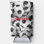 Voetballen Design Seltzer Koelbox Blikjeskoeler (Voorkant)