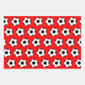 Voetballen en Kerstmis met kerstmis Inpakpapier Vel (Voorkant 3)