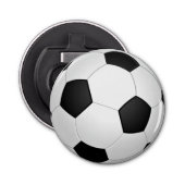 Voetballen flesopener button flesopener (Voorkant)