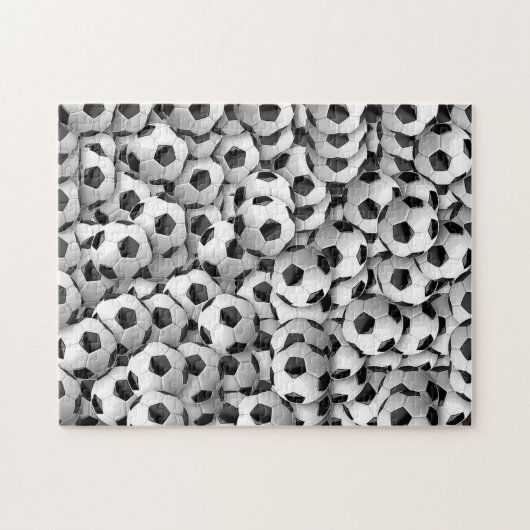 voetballen Foto Puzzle Legpuzzel (Horizontaal)