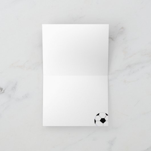 Voetballen - Gefeliciteerd Kaart (Binnen)