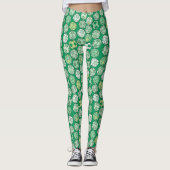 Voetballen Groen Leggings (Voorkant)