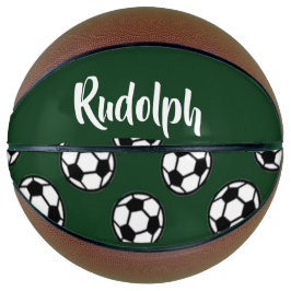 Voetballen groen patroon basketbal