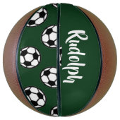Voetballen groen patroon basketbal (Verticaal)