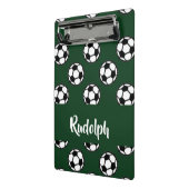 Voetballen groen patroon mini klembord (Angled2)
