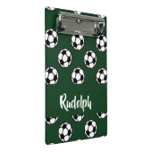 Voetballen groen patroon mini klembord (Schuin)