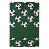 Voetballen groen patroon mini klembord (Achterkant)