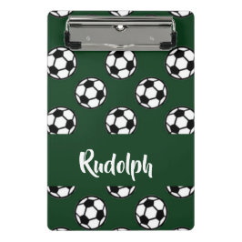 Voetballen groen patroon mini klembord