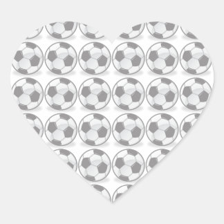 Voetballen Hart Sticker