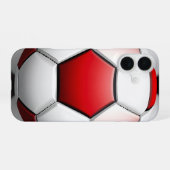 Voetballen iPhone 16 Hoesje (Achterkant horizontaal)