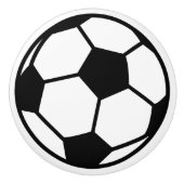 Voetballen Keramische Knop (Voorkant)