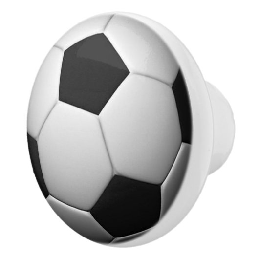 voetballen keramische knop (Rechts)