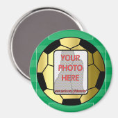  voetballen magneten voor  fotogoud (Voorkant / Achterkant)