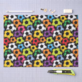 Voetballen met kleur tissuepapier (Craft)