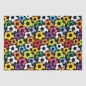 Voetballen met kleur tissuepapier (Voorkant)