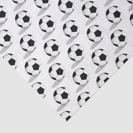 voetballen met schaduwen | Weefselpapier Tissuepapier (Detail)
