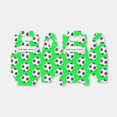 Voetballen op een groene achtergrond Aangepaste na Bedankdoosjes (Uitgevouwen)