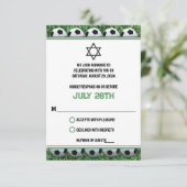 Voetballen op Grass Bar Mitzvah RSVP (Staand voorkant)