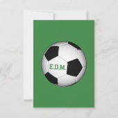 Voetballen op Grass Bar Mitzvah RSVP (Achterkant)