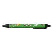 Voetballen op het veld zwarte inkt pen (Bodem)