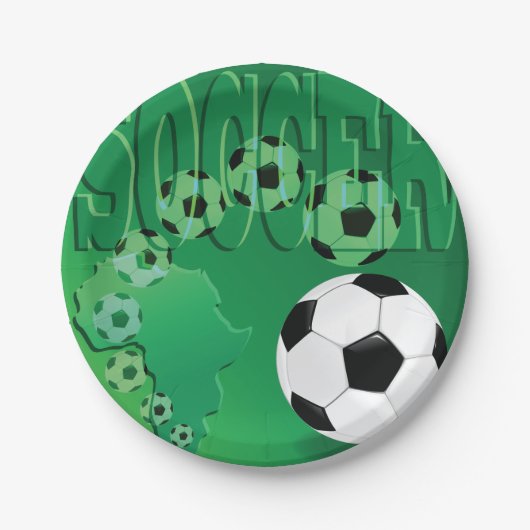 Voetballen Papieren Borden Papieren Bordje (Voorkant)