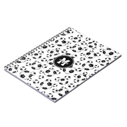 voetballen patronen jongens sport notitieboek (Linkerzijde)