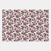 voetballen patroon elke gelegenheid inpakpapier vel (Voorkant 3)