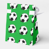 Voetballen Patroon Groene Tent Favor Boxen Bedankdoosjes (Achterkant)