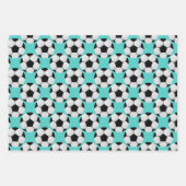 Voetballen patroon inpakpapier vel (Voorkant 2)